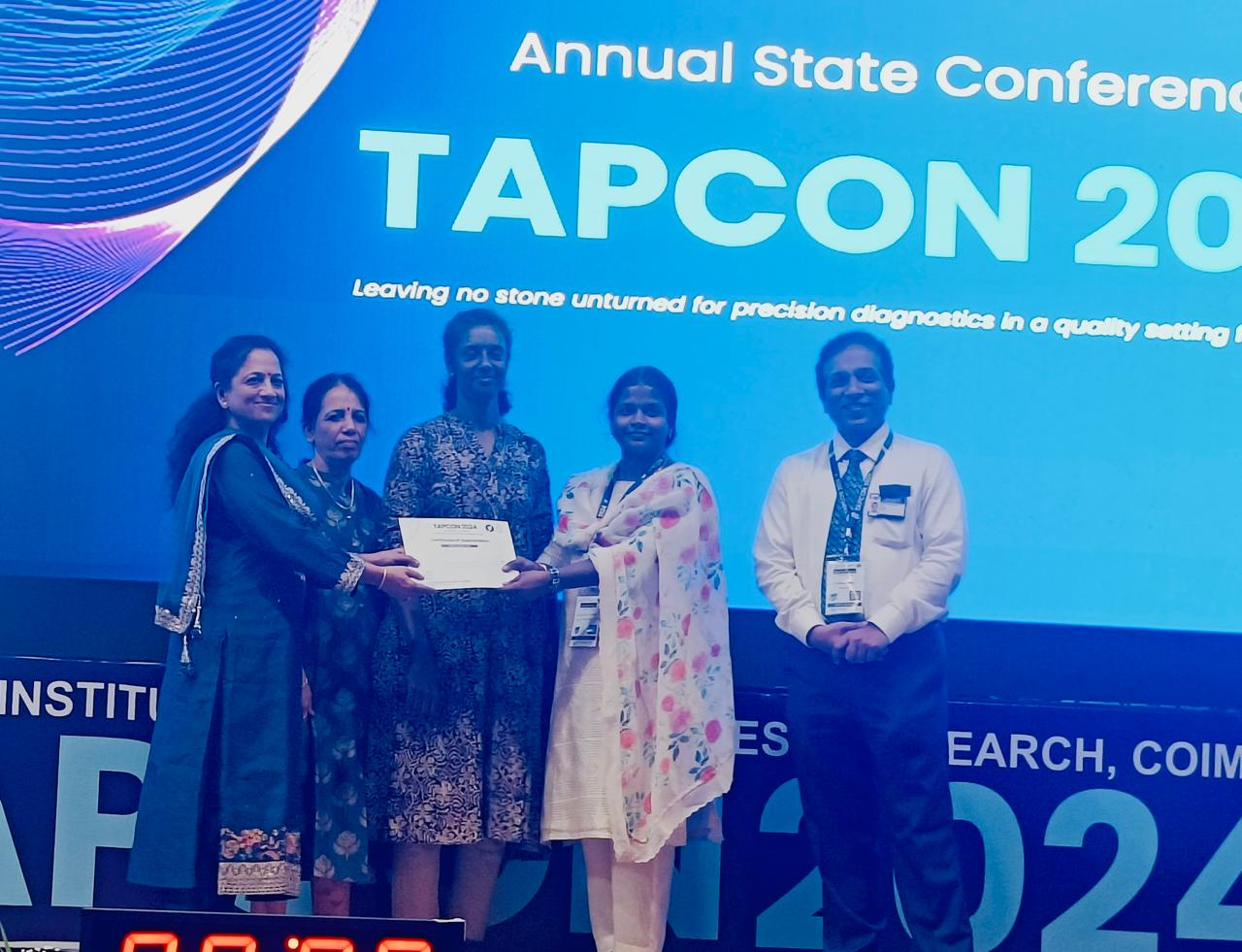 Dr. Gowri Manohari.D, AP-TAPCON- 2nd prize in poster presentation