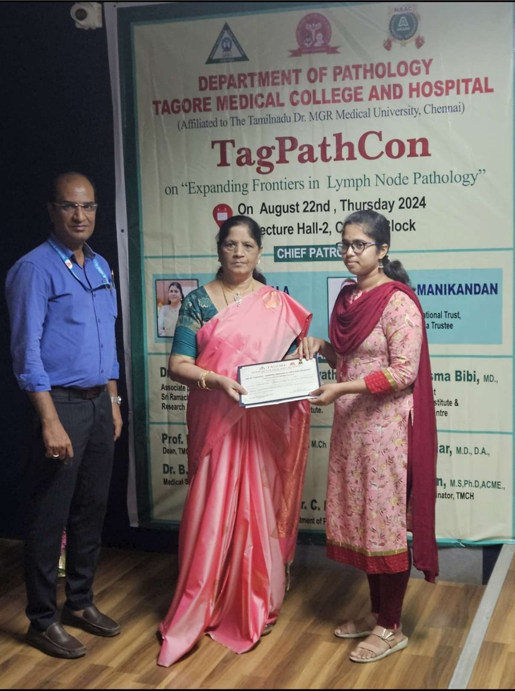 DR. RATHIDEVI,PG- TAGPATHCON 2024- 1st prize in poster presentation
