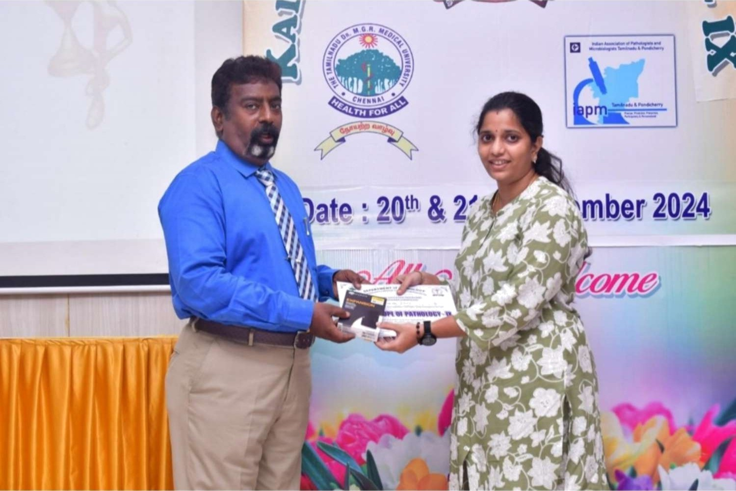 Dr. Deepa won Best paper and poster at Kaleldoscopic cme at Chengalpattu Medical college